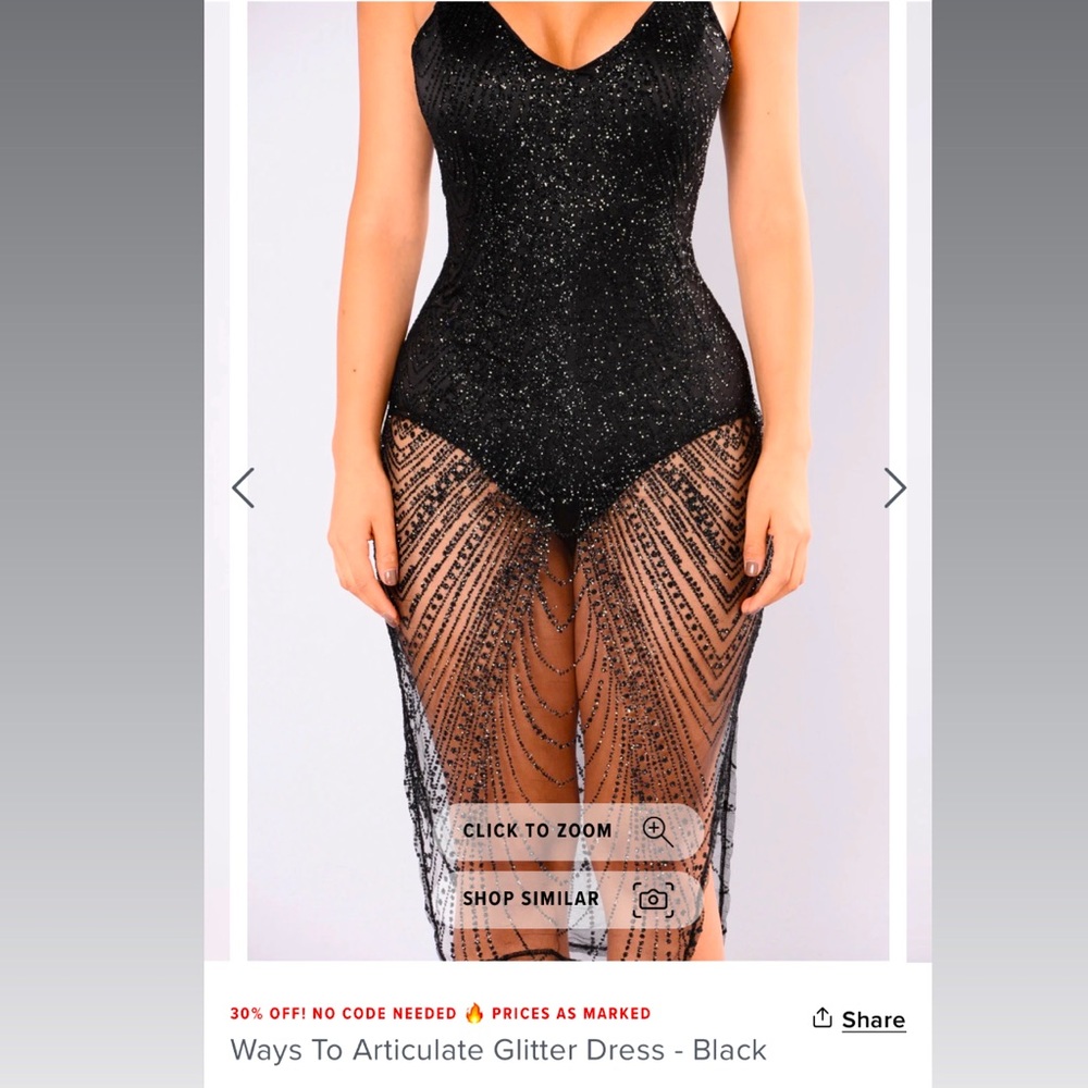 Ways To Articulate Glitter Dress Brand New!